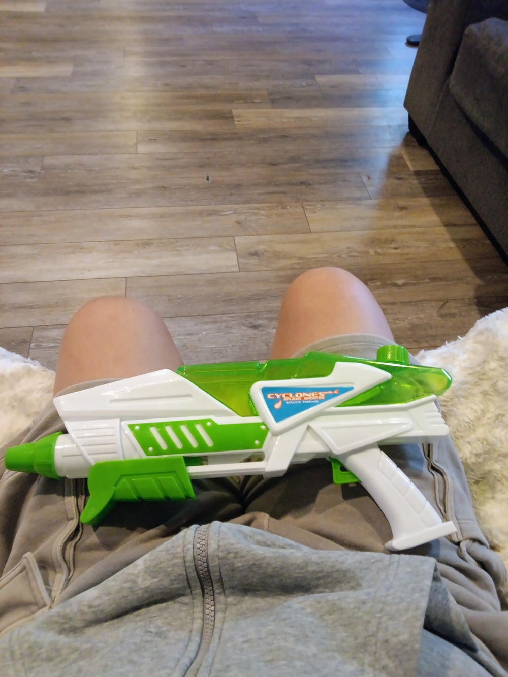Kids Water Blaster in Green and White - Fun Outdoor Toy